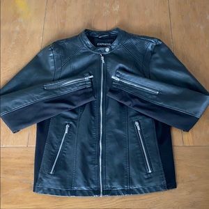 Express Faux Leather Moto Jacket